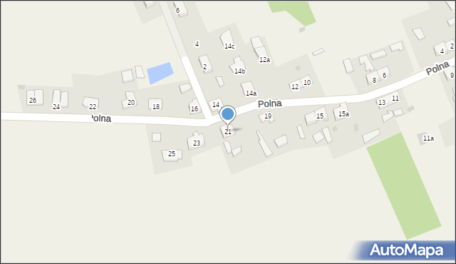 Kajkowo, Polna, 21, mapa Kajkowo