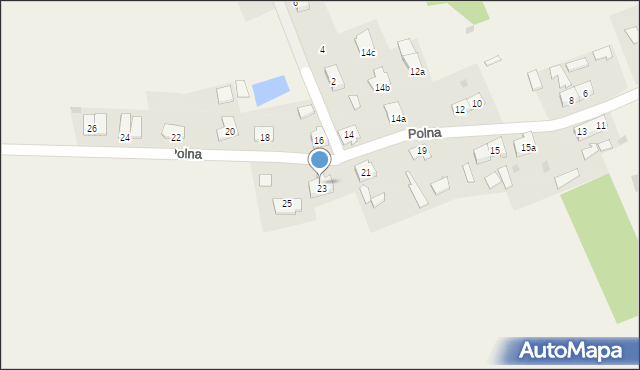 Kajkowo, Polna, 23a, mapa Kajkowo