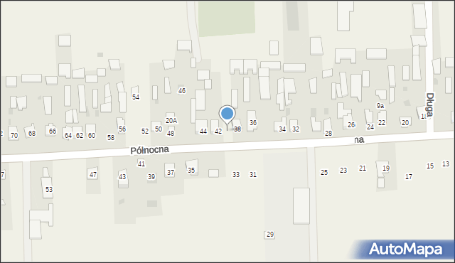 Kąkolewnica, Północna, 40, mapa Kąkolewnica