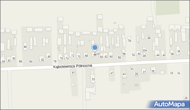 Kąkolewnica, Północna, 66, mapa Kąkolewnica