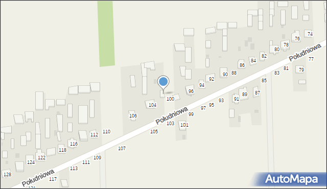 Kąkolewnica, Południowa, 102, mapa Kąkolewnica