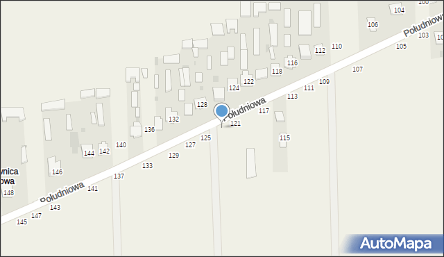 Kąkolewnica, Południowa, 123, mapa Kąkolewnica