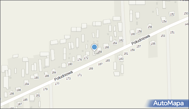 Kąkolewnica, Południowa, 170, mapa Kąkolewnica