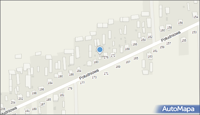 Kąkolewnica, Południowa, 178, mapa Kąkolewnica