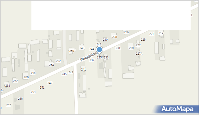 Kąkolewnica, Południowa, 235, mapa Kąkolewnica