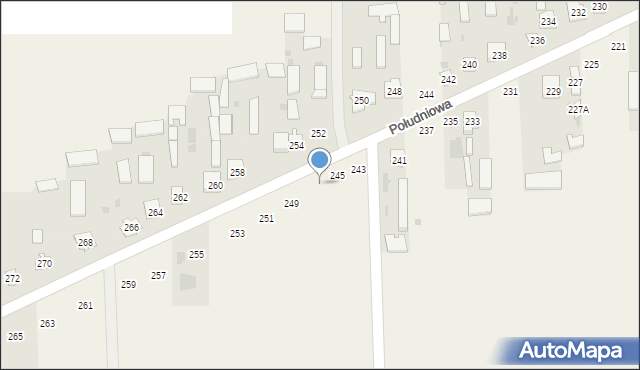 Kąkolewnica, Południowa, 247, mapa Kąkolewnica