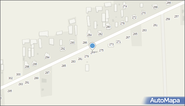 Kąkolewnica, Południowa, 277, mapa Kąkolewnica