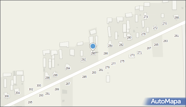 Kąkolewnica, Południowa, 290, mapa Kąkolewnica