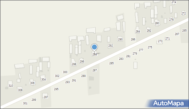 Kąkolewnica, Południowa, 294, mapa Kąkolewnica