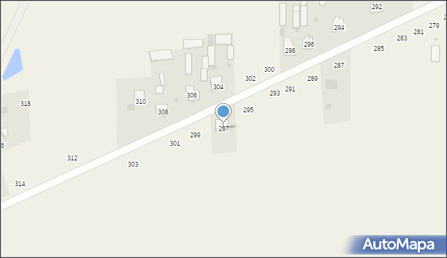 Kąkolewnica, Południowa, 297, mapa Kąkolewnica