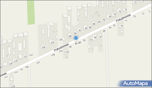 Kąkolewnica, Południowa, 97, mapa Kąkolewnica