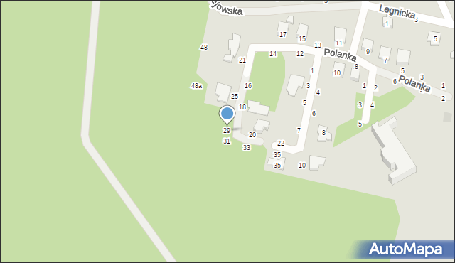 Kalisz, Polanka, 29, mapa Kalisza