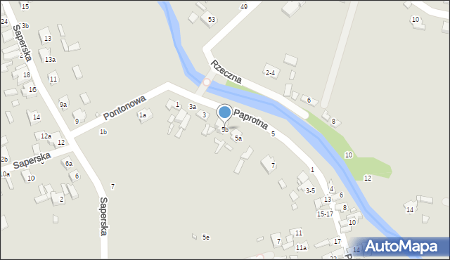 Kalisz, Pontonowa, 5b, mapa Kalisza