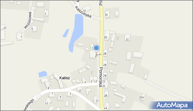 Kalisz, Pomorska, 15, mapa Kalisza