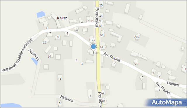 Kalisz, Pomorska, 7, mapa Kalisza