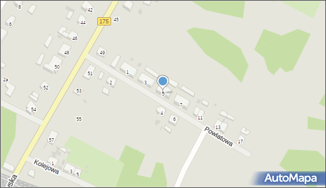 Kalisz Pomorski, Powiatowa, 5, mapa Kalisz Pomorski