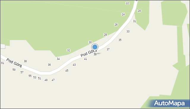 Kamień, Pod Górą, 39, mapa Kamień