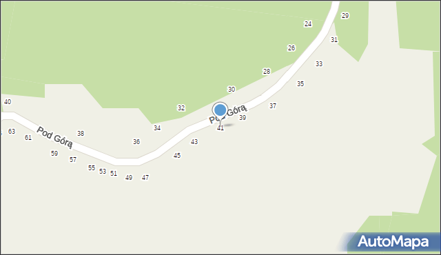 Kamień, Pod Górą, 41, mapa Kamień