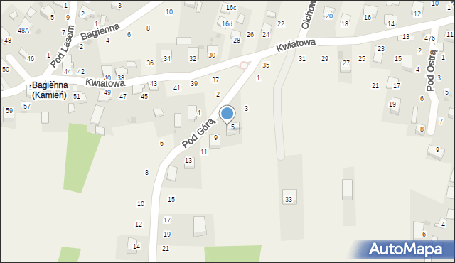 Kamień, Pod Górą, 7, mapa Kamień