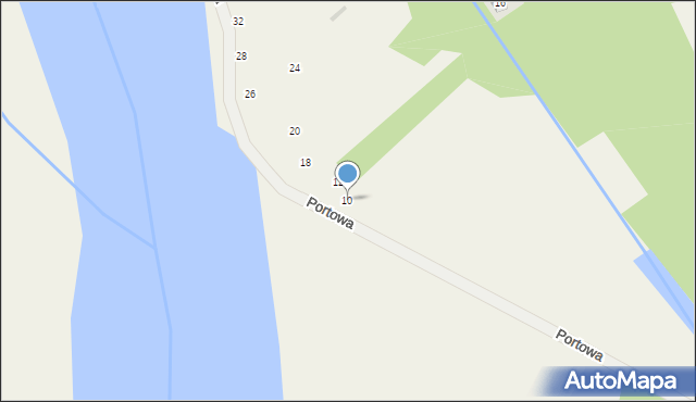 Kamień, Portowa, 10, mapa Kamień