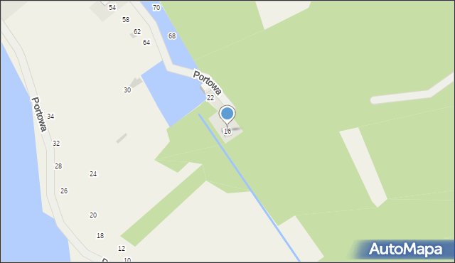 Kamień, Portowa, 16, mapa Kamień