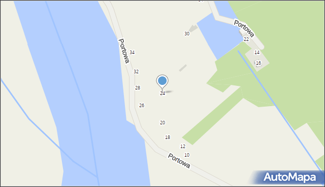 Kamień, Portowa, 24, mapa Kamień