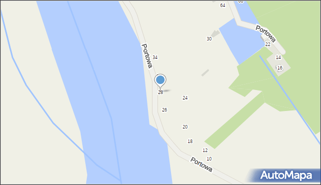 Kamień, Portowa, 28, mapa Kamień