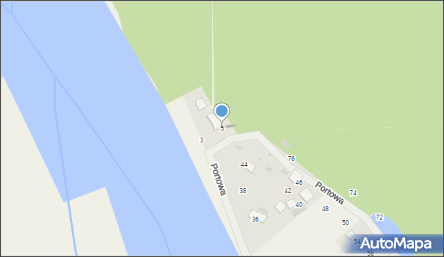 Kamień, Portowa, 5, mapa Kamień