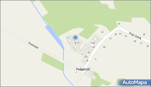 Kamień, Portowa, 6, mapa Kamień