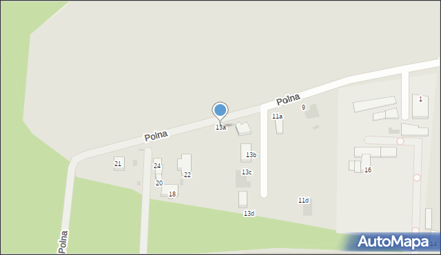 Kamień Krajeński, Polna, 13a, mapa Kamień Krajeński