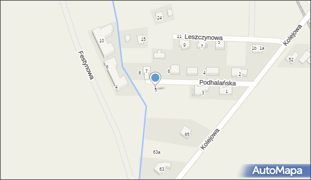 Kamieniec Wrocławski, Podhalańska, 5, mapa Kamieniec Wrocławski