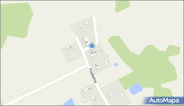 Kamińsk, Podleśna, 3/1, mapa Kamińsk