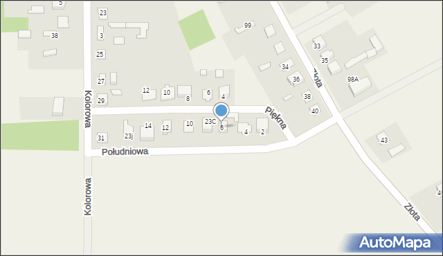 Kamion, Południowa, 6, mapa Kamion