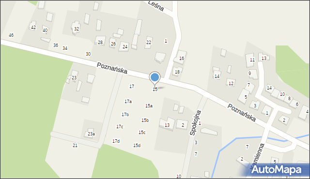 Kamionki, Poznańska, 15, mapa Kamionki