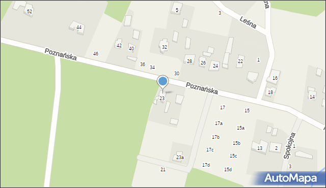 Kamionki, Poznańska, 25, mapa Kamionki