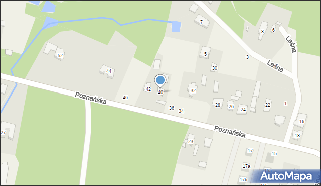 Kamionki, Poznańska, 40, mapa Kamionki