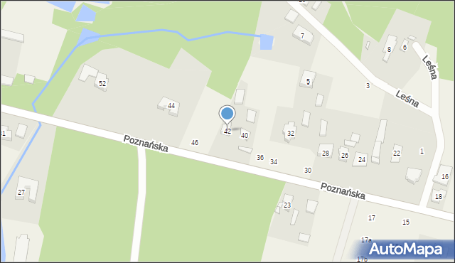 Kamionki, Poznańska, 42, mapa Kamionki