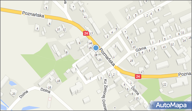 Kamionna, Poznańska, 18, mapa Kamionna