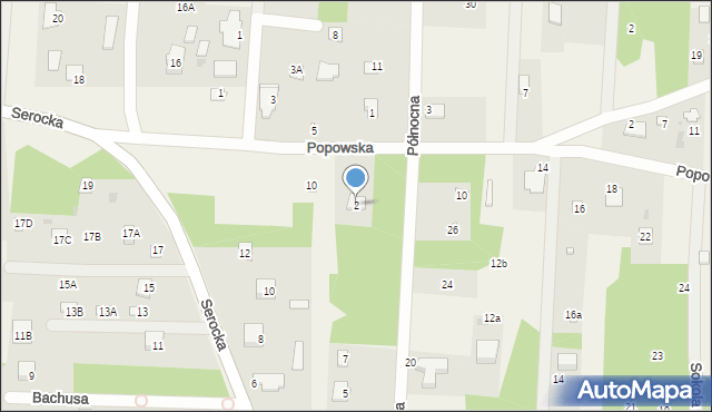 Kania Nowa, Popowska, 2, mapa Kania Nowa