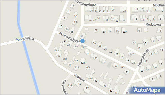 Karczew, Podchorążych, 39, mapa Karczew