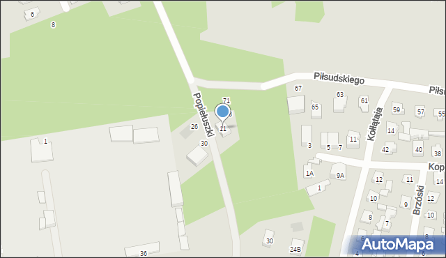Karczew, Popiełuszki Jerzego, bł. ks., 11, mapa Karczew