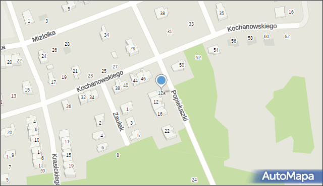 Karczew, Popiełuszki Jerzego, bł. ks., 12a, mapa Karczew