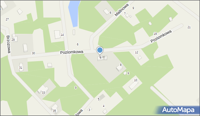 Karczewko, Poziomkowa, 5, mapa Karczewko