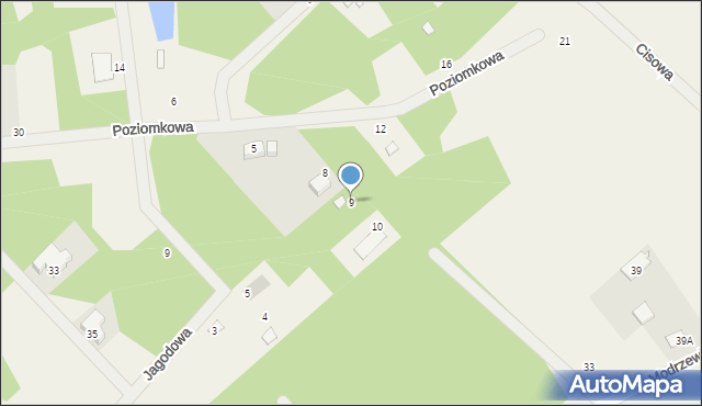 Karczewko, Poziomkowa, 9, mapa Karczewko