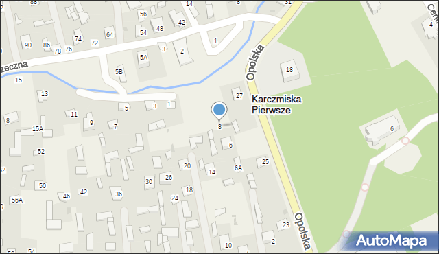 Karczmiska Pierwsze, Pogodna, 8, mapa Karczmiska Pierwsze