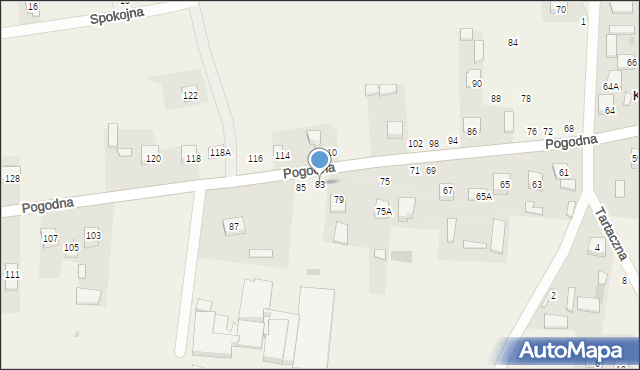 Karczmiska Pierwsze, Pogodna, 83, mapa Karczmiska Pierwsze