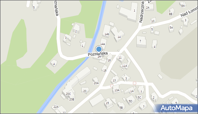 Karpacz, Poznańska, 1A, mapa Karpacz