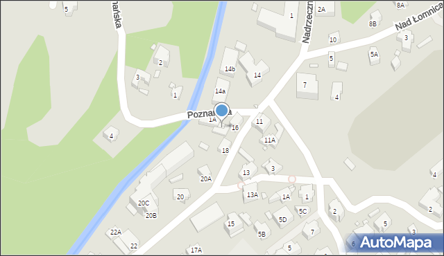 Karpacz, Poznańska, 1B, mapa Karpacz