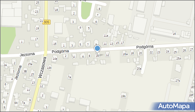 Karpicko, Podgórna, 10, mapa Karpicko