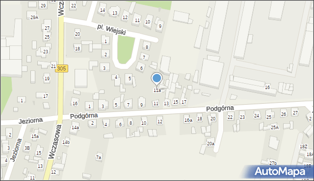 Karpicko, Podgórna, 11a, mapa Karpicko